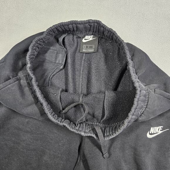 Nike Sweatpants Mens Small Fleece Cotton Lounge Comfy Cozy Black Worn Distressed - Picture 6 of 16